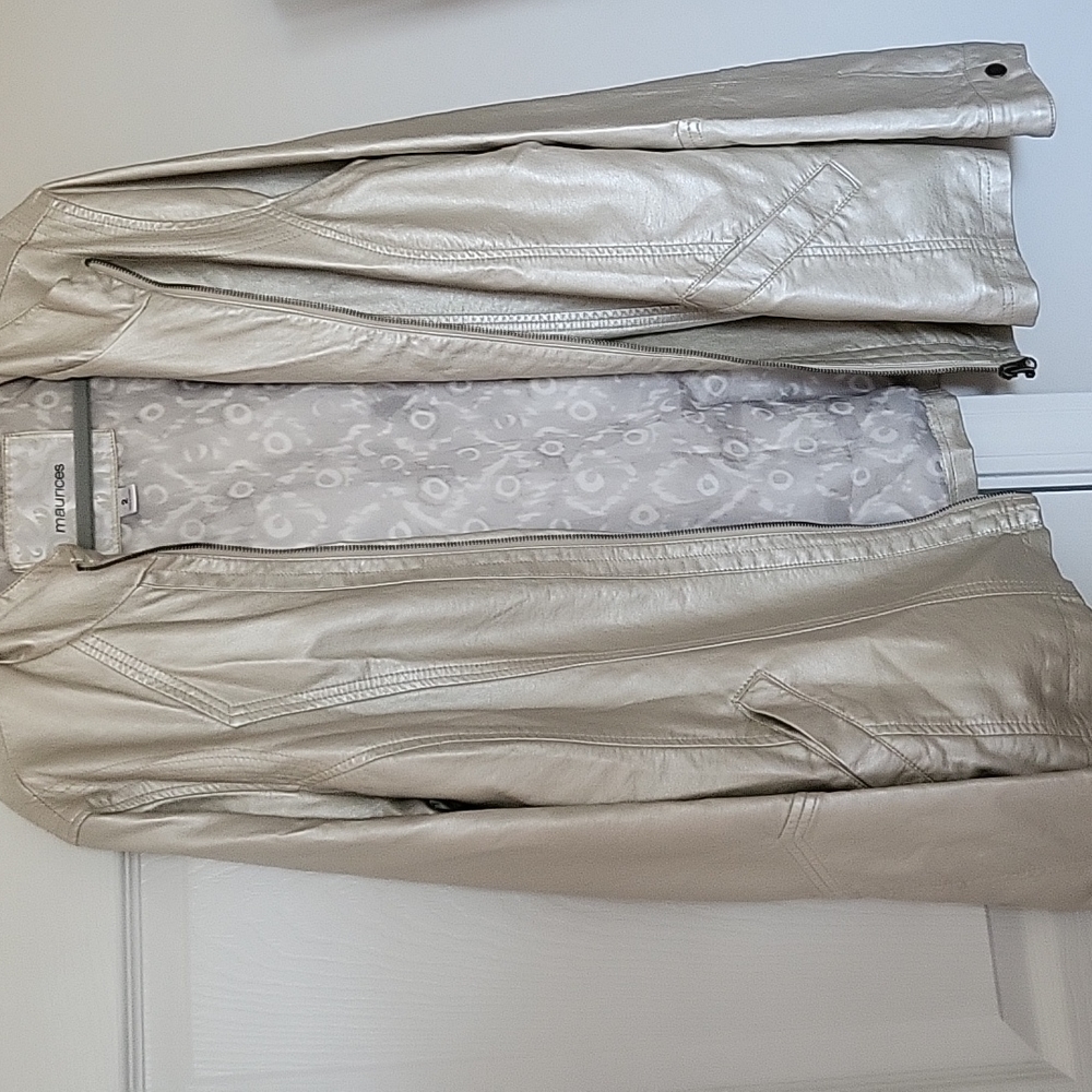 Cream iridescent jacket